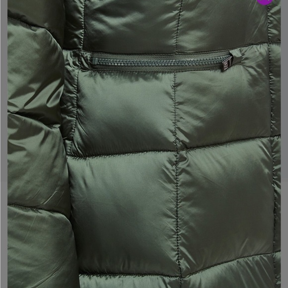 Steve Madden Forest Green Hooded Waist Pocket Puffer - Women - Picture 7 of 9